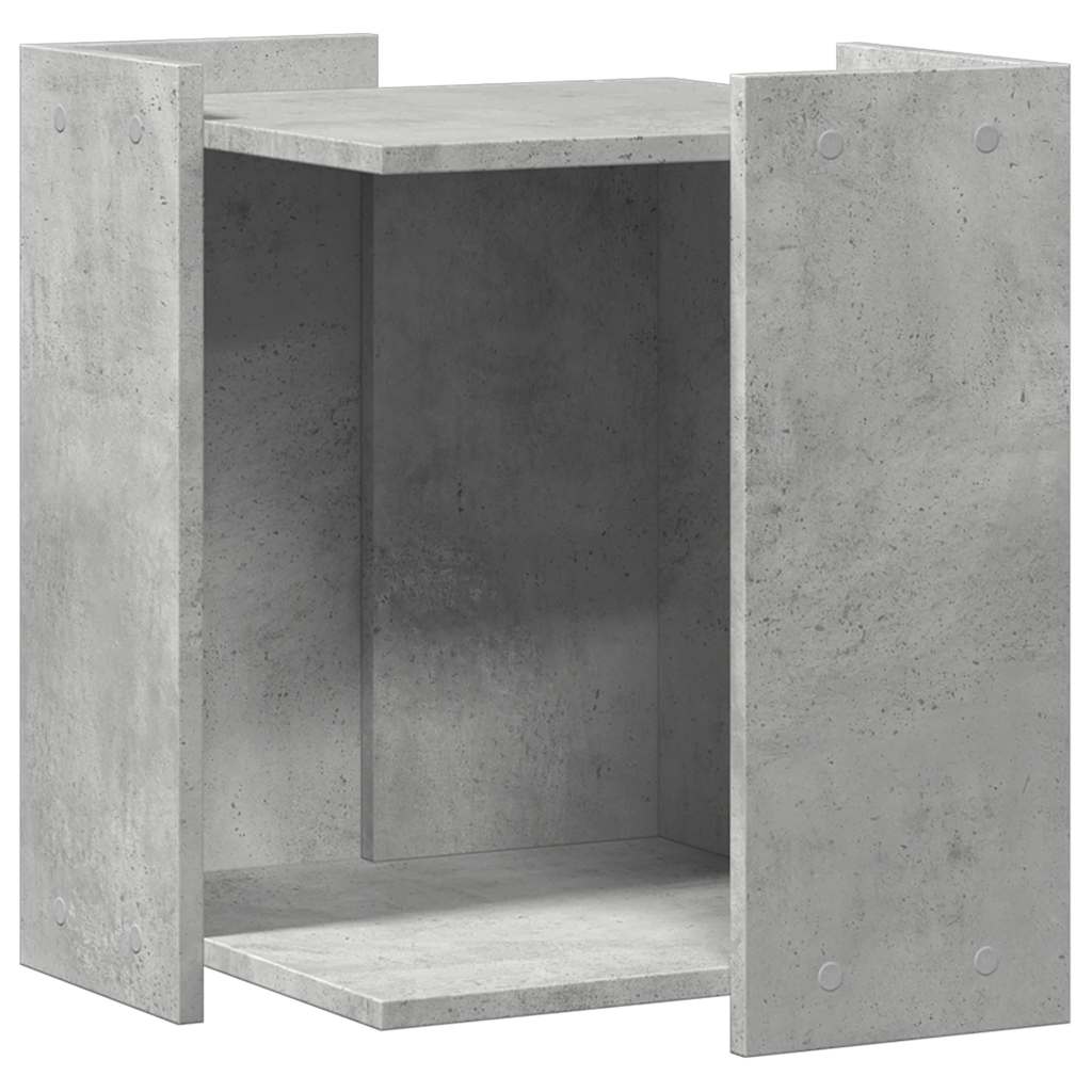 Cat Litter Box Enclosure Concrete Grey 42x42x51 cm Engineered Wood