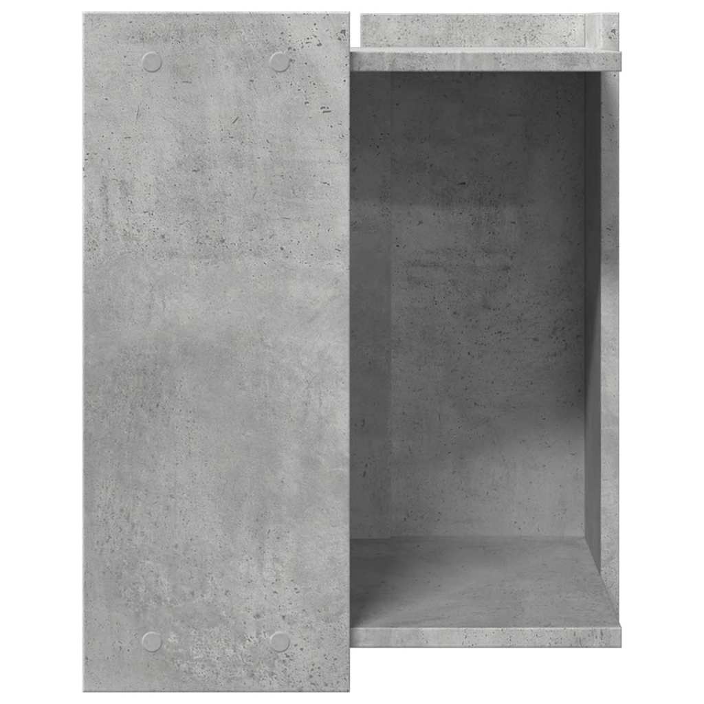 Cat Litter Box Enclosure Concrete Grey 42x42x51 cm Engineered Wood