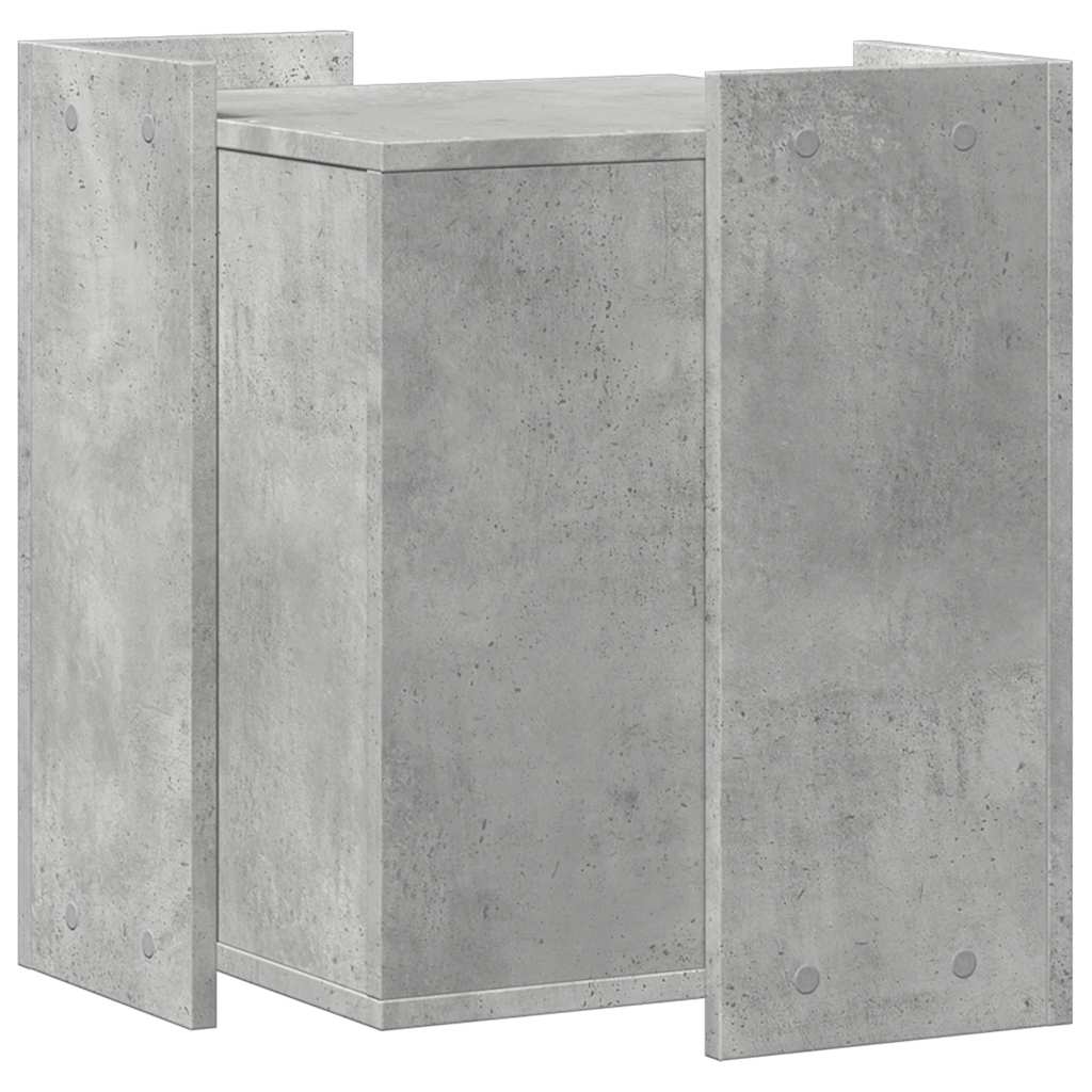 Cat Litter Box Enclosure Concrete Grey 42x42x51 cm Engineered Wood