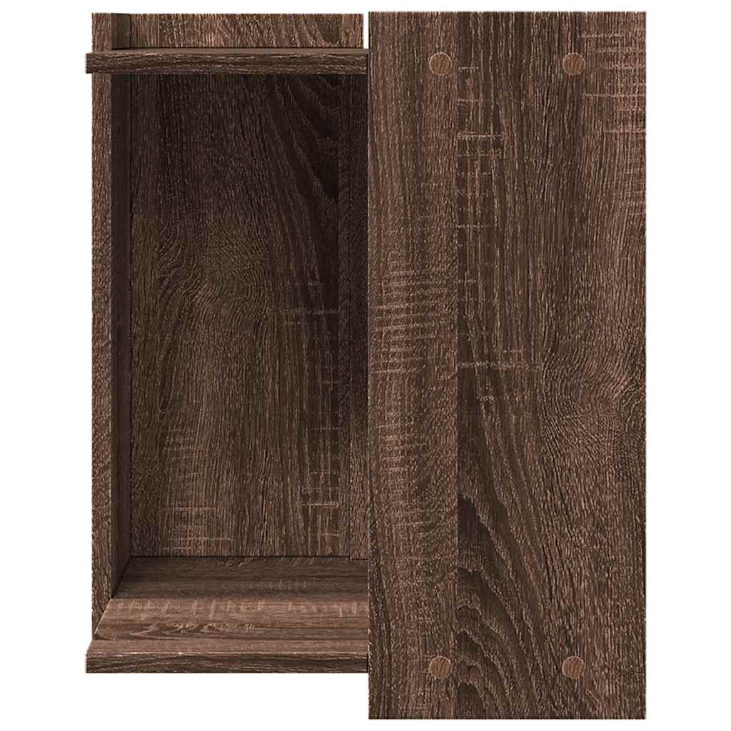 Cat Litter Box Enclosure Brown Oak 42x42x51 cm Engineered Wood