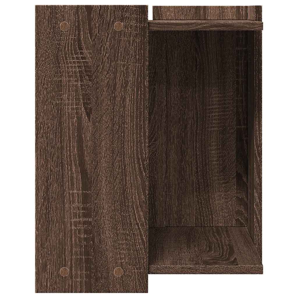 Cat Litter Box Enclosure Brown Oak 42x42x51 cm Engineered Wood