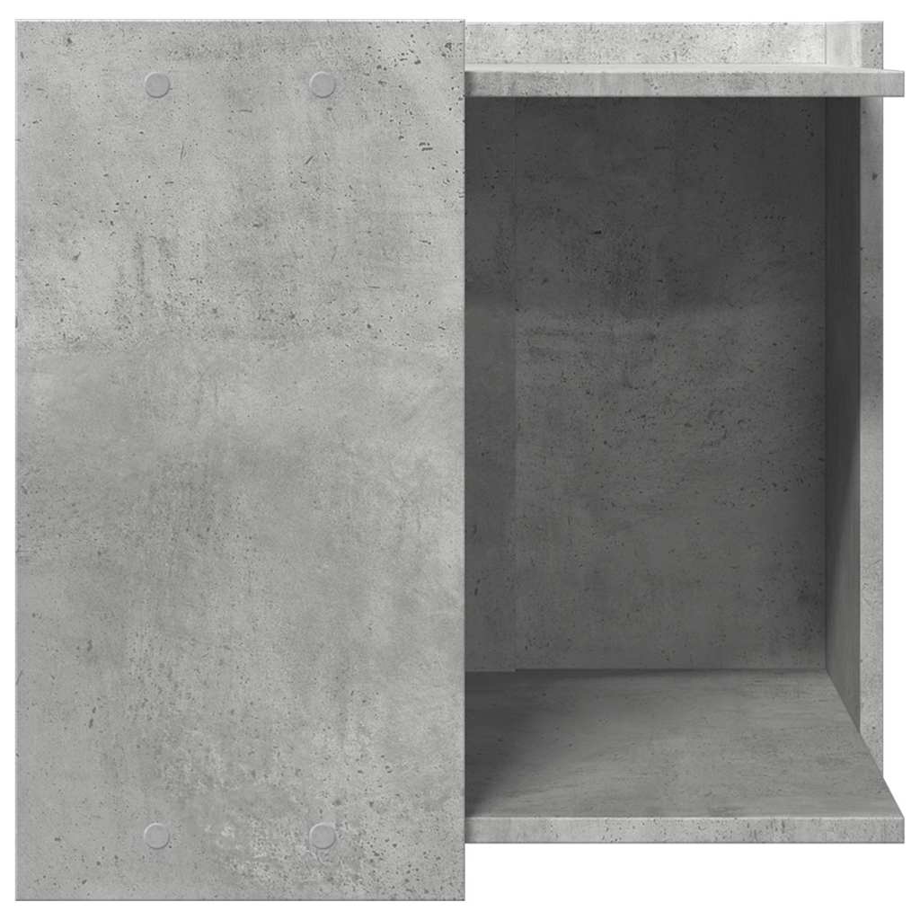 Cat Litter Box Enclosure Concrete Grey 53x53x51 cm Engineered Wood