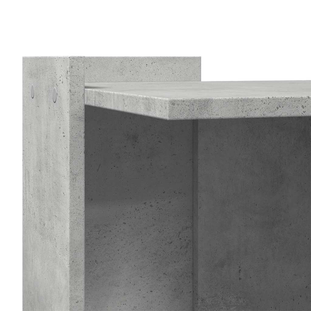 Cat Litter Box Enclosure Concrete Grey 53x53x51 cm Engineered Wood