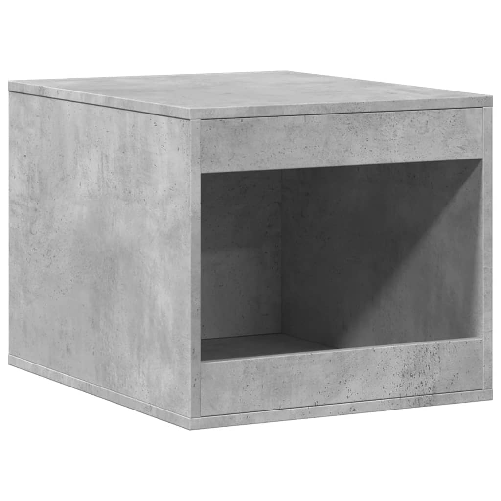 vidaXL Cat Litter Box Enclosure Concrete Grey 47x59x42 cm Engineered Wood