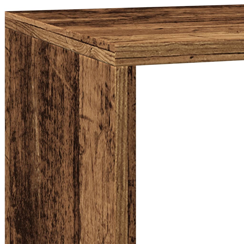 Room Divider Bookcase 3-Tier Old Wood 137,5x29x103,5 cm Engineered Wood