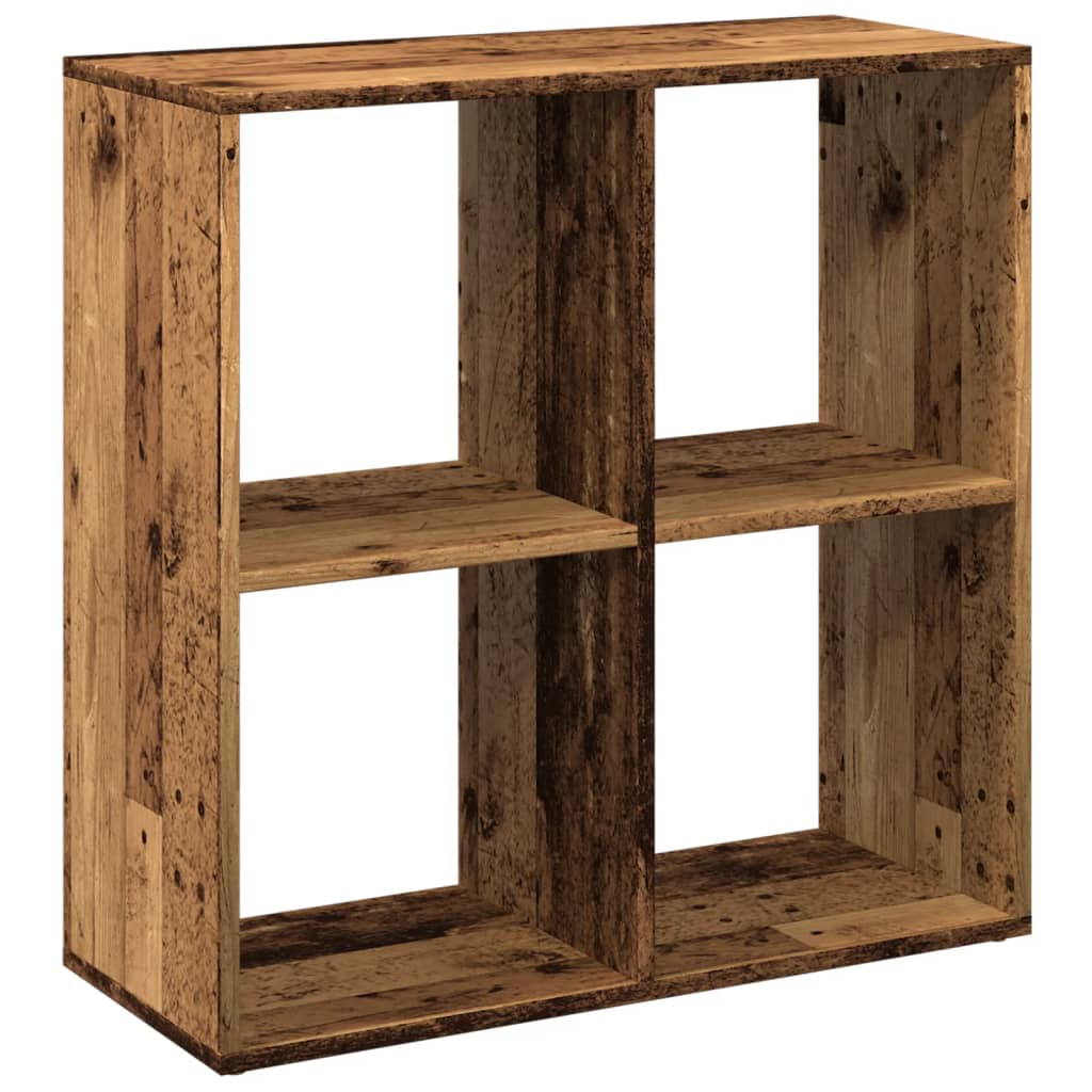 Room Divider Bookcase Old Wood 69,5x29x69,5 cm Engineered Wood