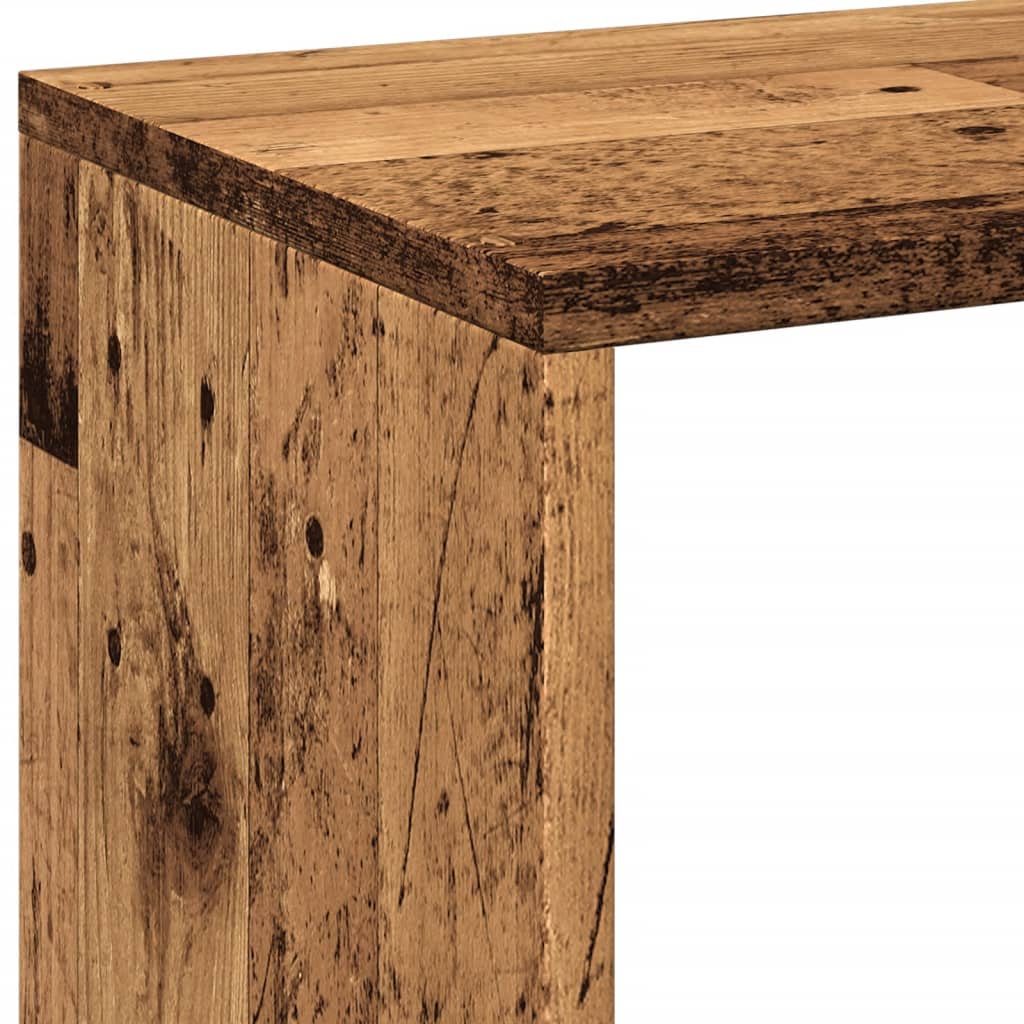 Room Divider Bookcase Old Wood 69,5x29x69,5 cm Engineered Wood