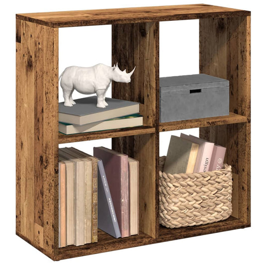 Room Divider Bookcase Old Wood 69,5x29x69,5 cm Engineered Wood