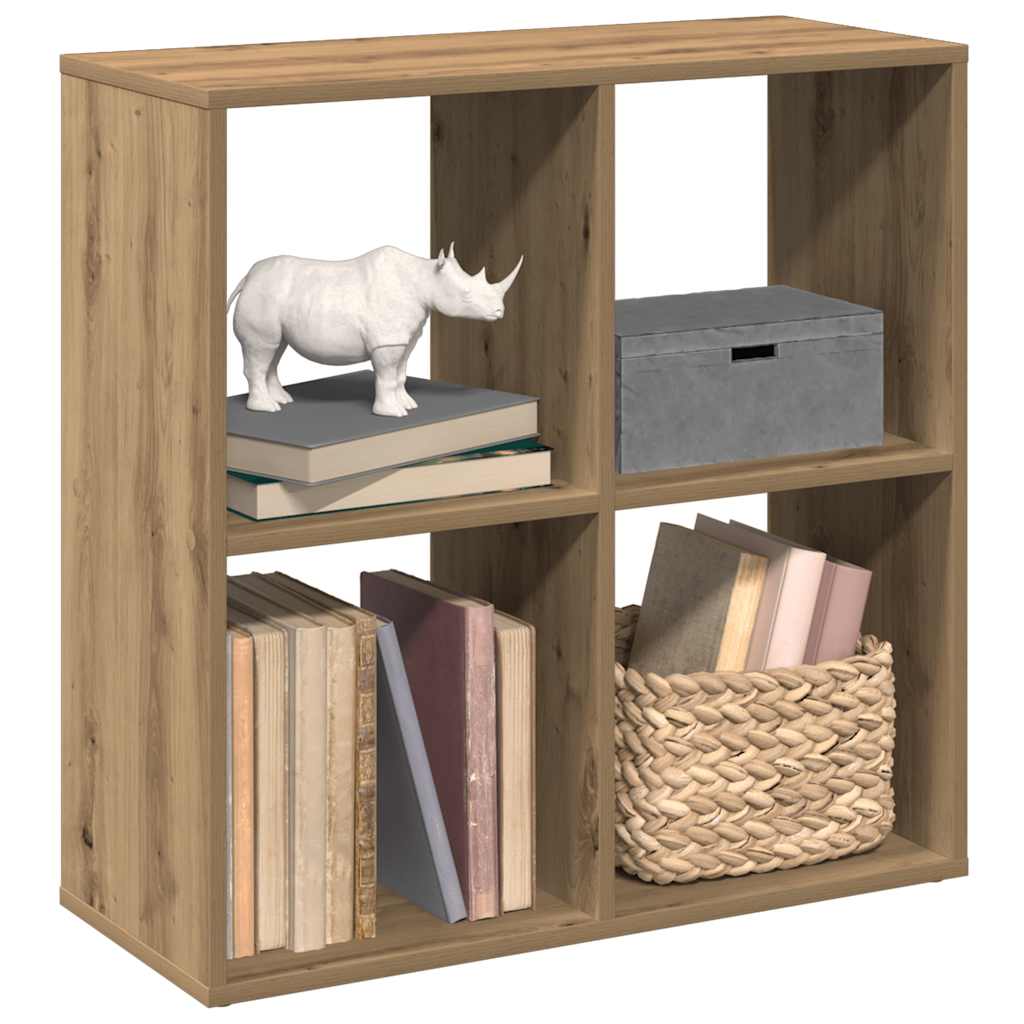 Room Divider Bookcase Artisan Oak 69,5x29x69,5 cm Engineered Wood