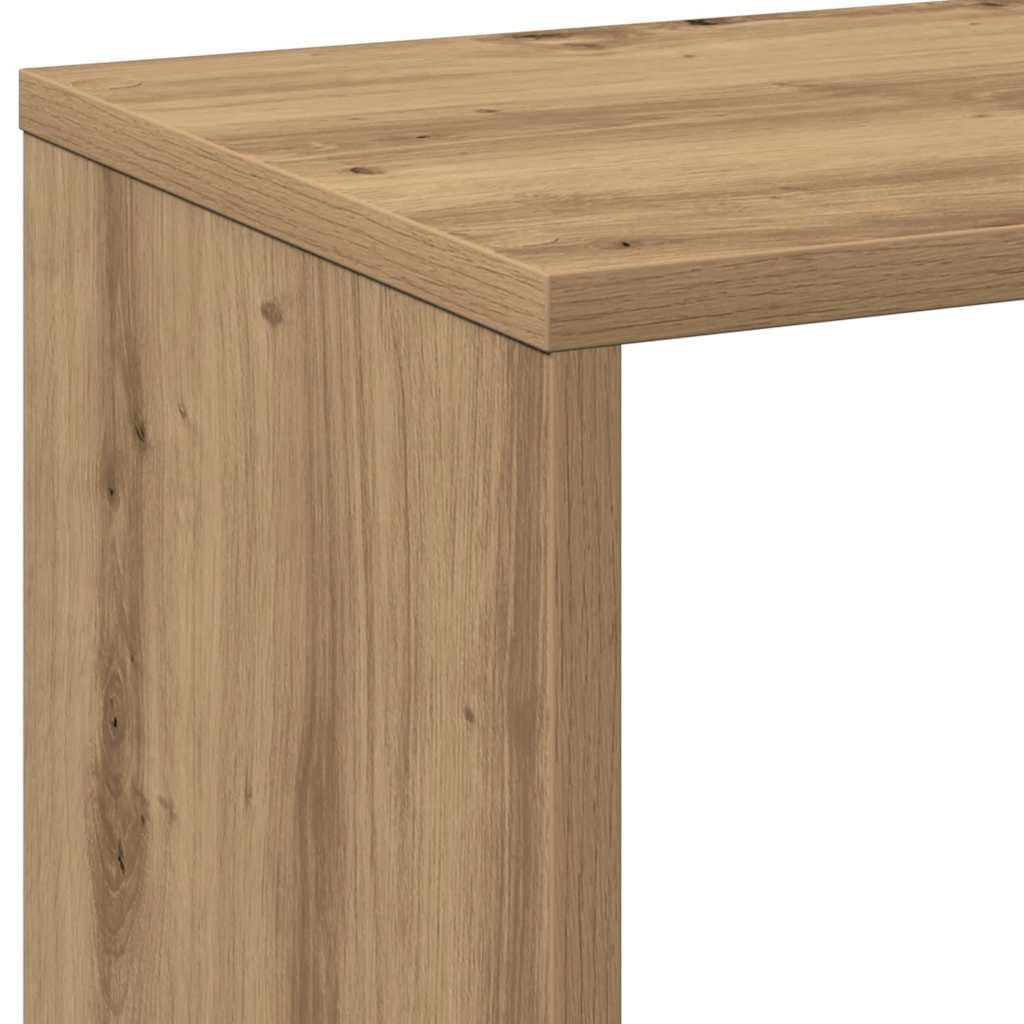Room Divider Bookcase Artisan Oak 69,5x29x69,5 cm Engineered Wood