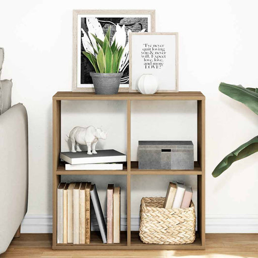 Room Divider Bookcase Artisan Oak 69,5x29x69,5 cm Engineered Wood