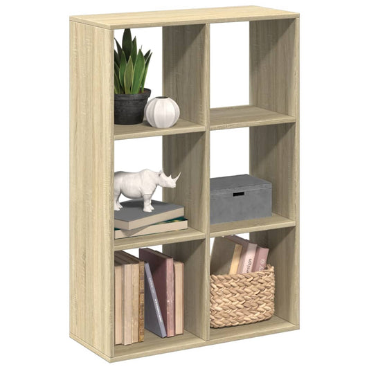 Room Divider Bookcase Sonoma Oak 69,5x29x103,5 cm Engineered Wood