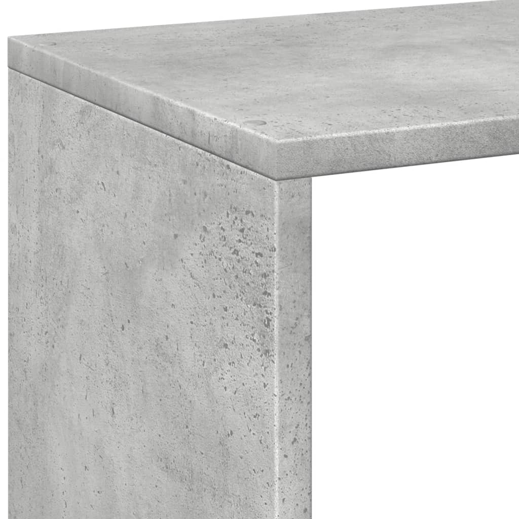 Room Divider Bookcase Concrete Grey 69,5x29x103,5 cm Engineered Wood