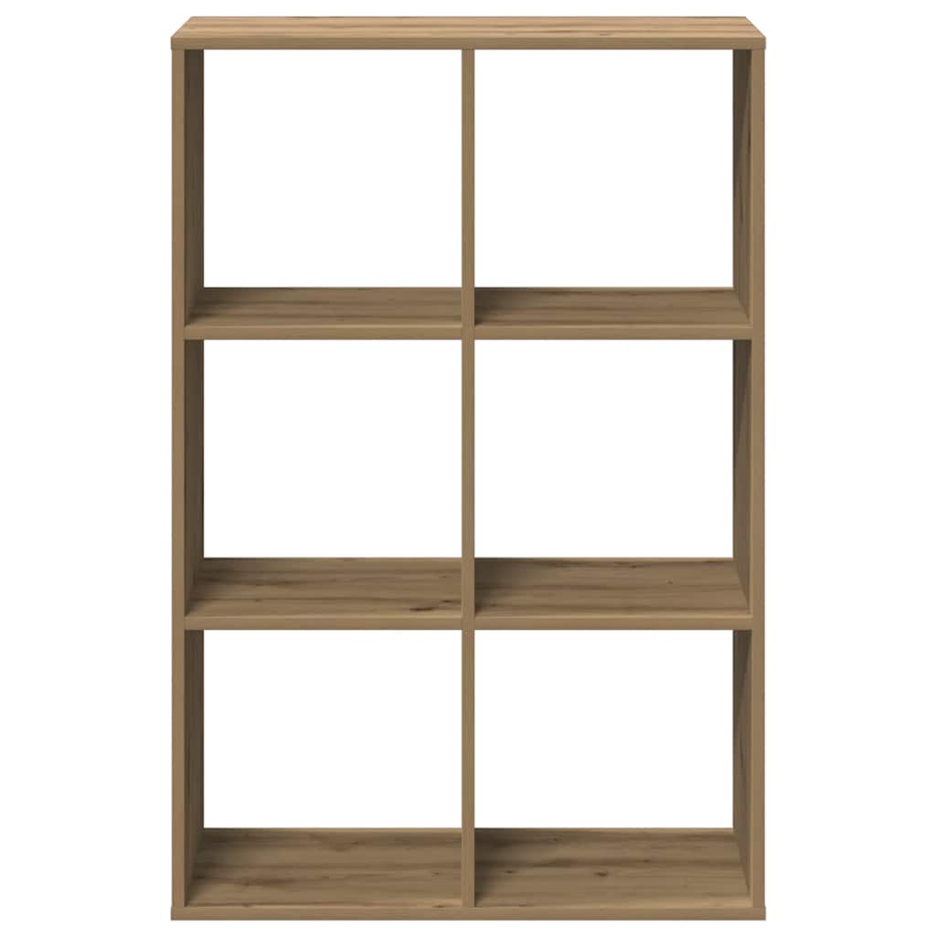 Room Divider Bookcase Artisan Oak 69,5x29x103,5 cm Engineered Wood