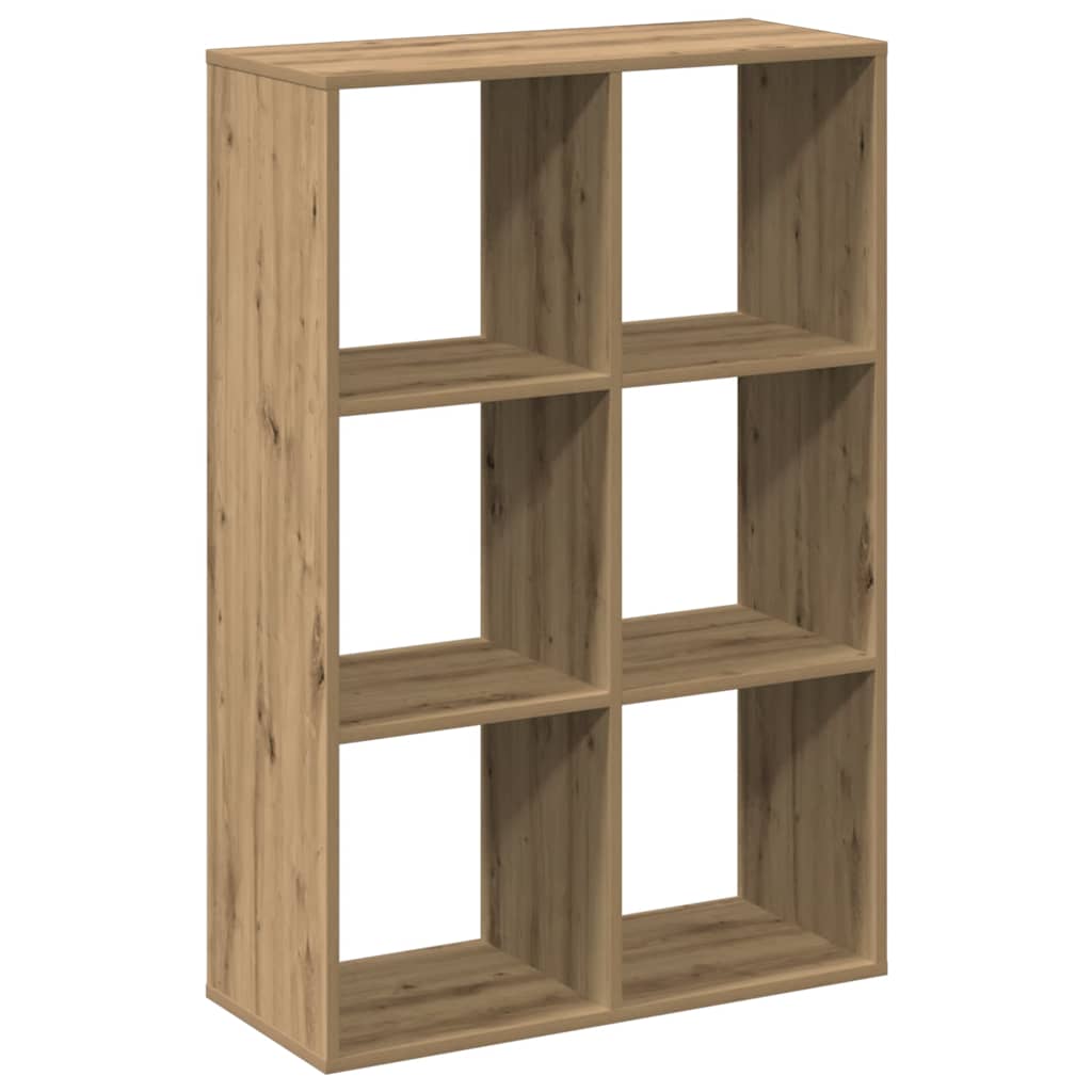 Room Divider Bookcase Artisan Oak 69,5x29x103,5 cm Engineered Wood