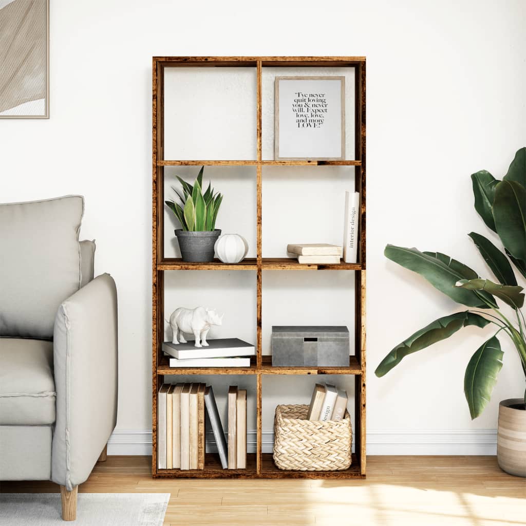Room Divider Bookcase Old Wood 69,5x29x137,5 cm Engineered Wood