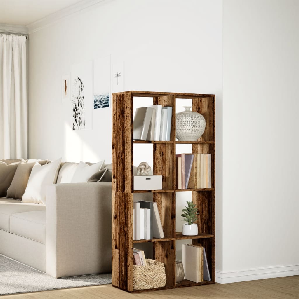 Room Divider Bookcase Old Wood 69,5x29x137,5 cm Engineered Wood