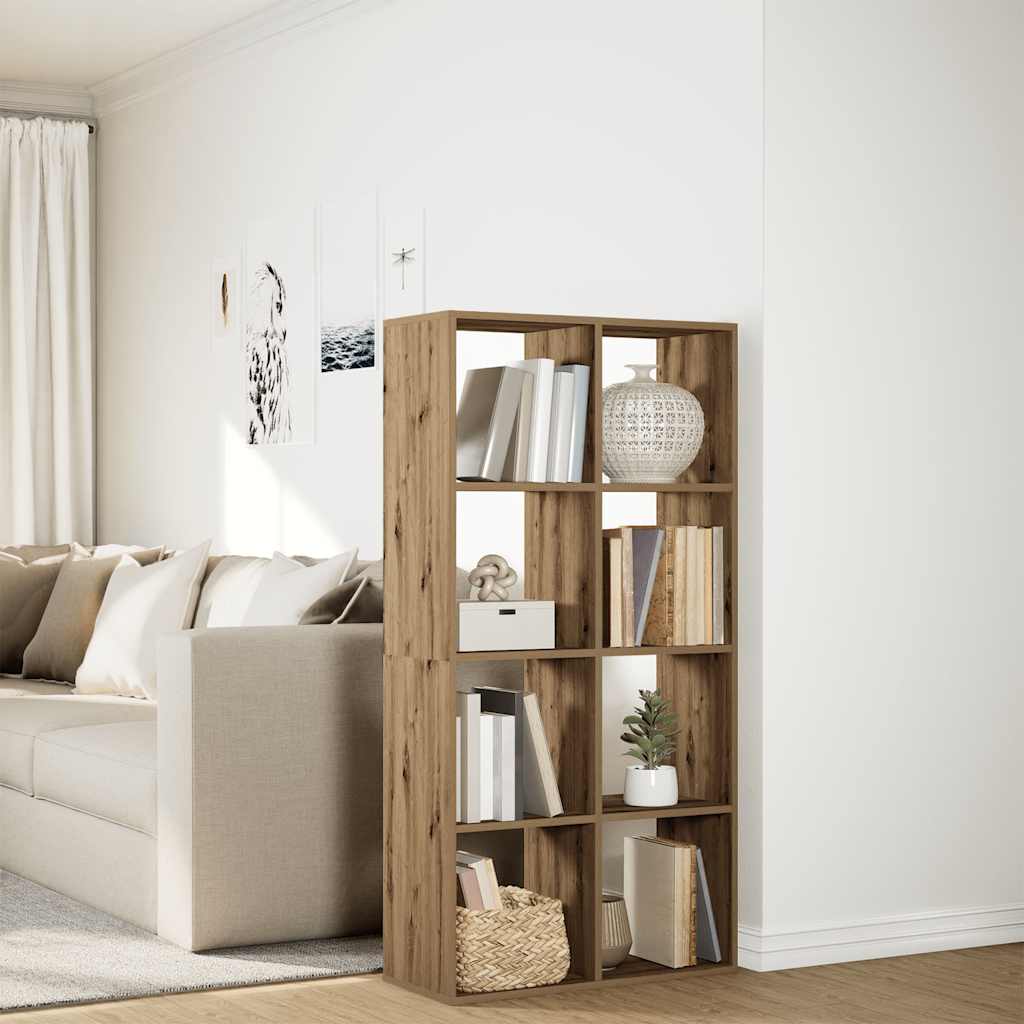 Room Divider Bookcase Artisan Oak 69,5x29x137,5 cm Engineered Wood