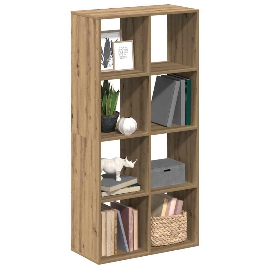 Room Divider Bookcase Artisan Oak 69,5x29x137,5 cm Engineered Wood