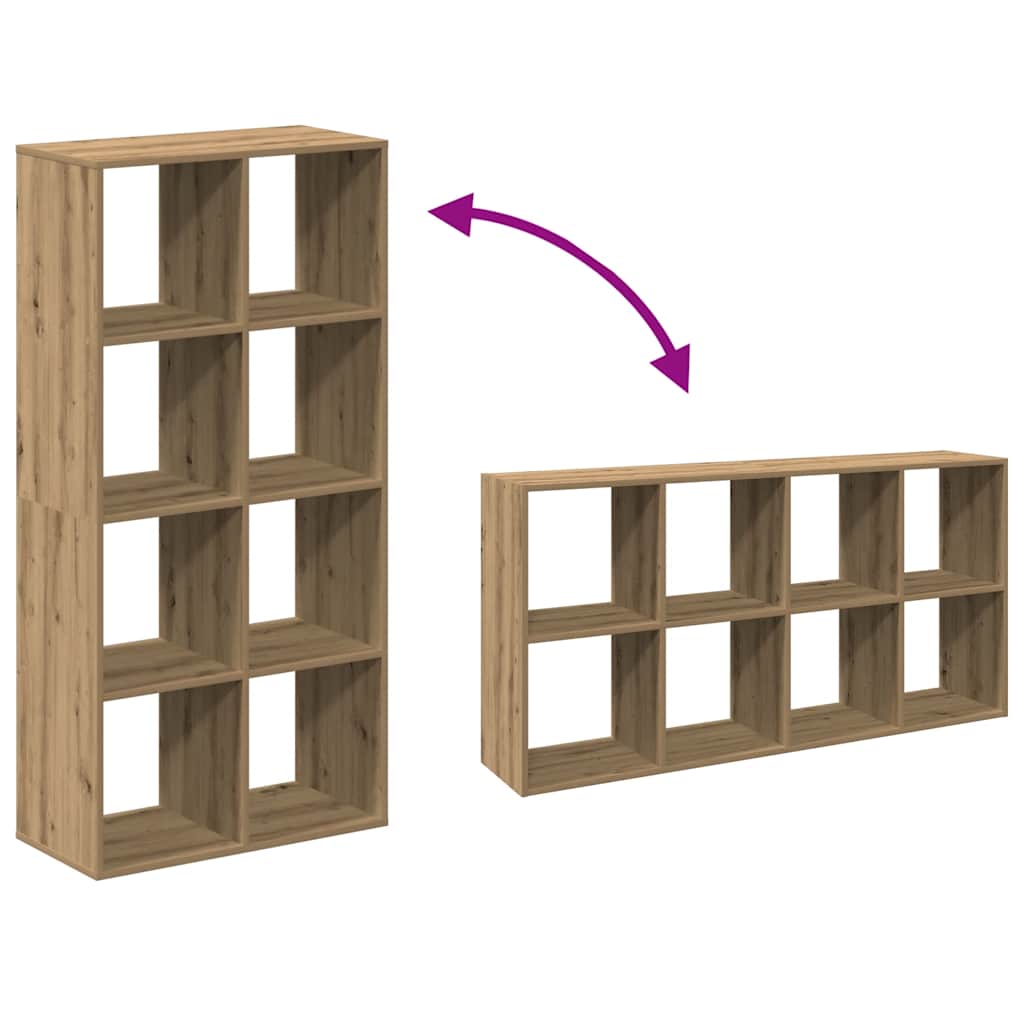 Room Divider Bookcase Artisan Oak 69,5x29x137,5 cm Engineered Wood
