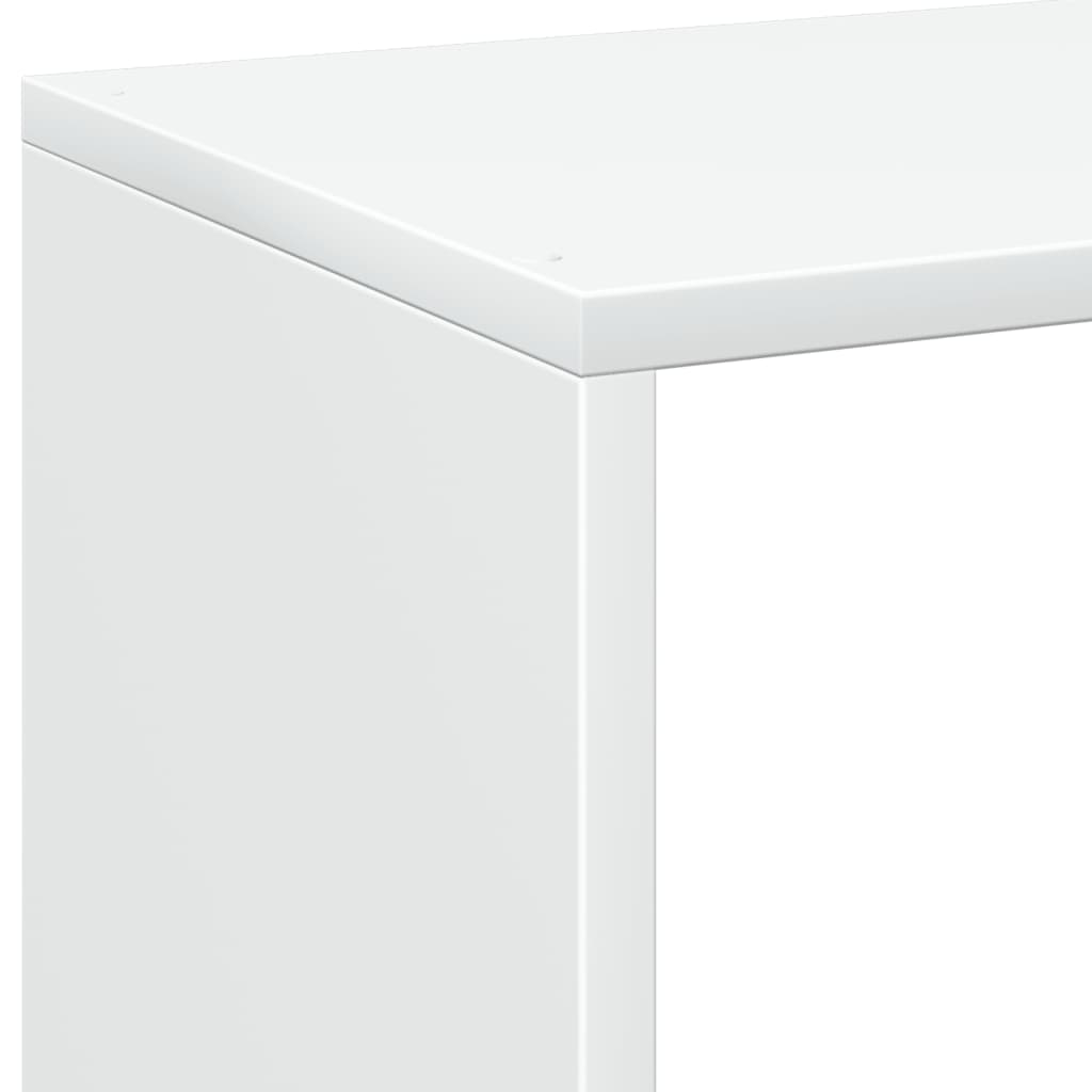 Room Divider Bookcase White 102x29x103,5 cm Engineered Wood