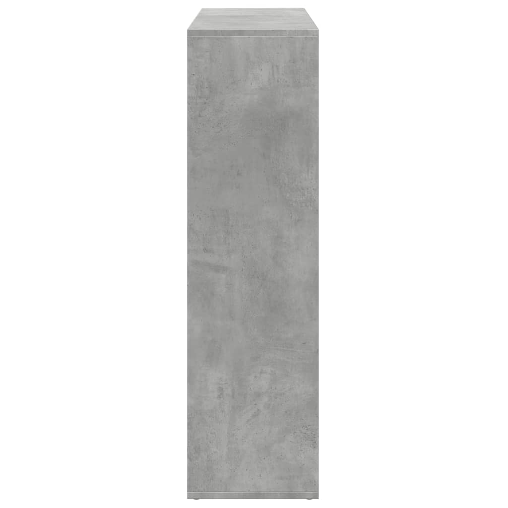 Room Divider Bookcase Concrete Grey 102x29x103,5 cm Engineered Wood