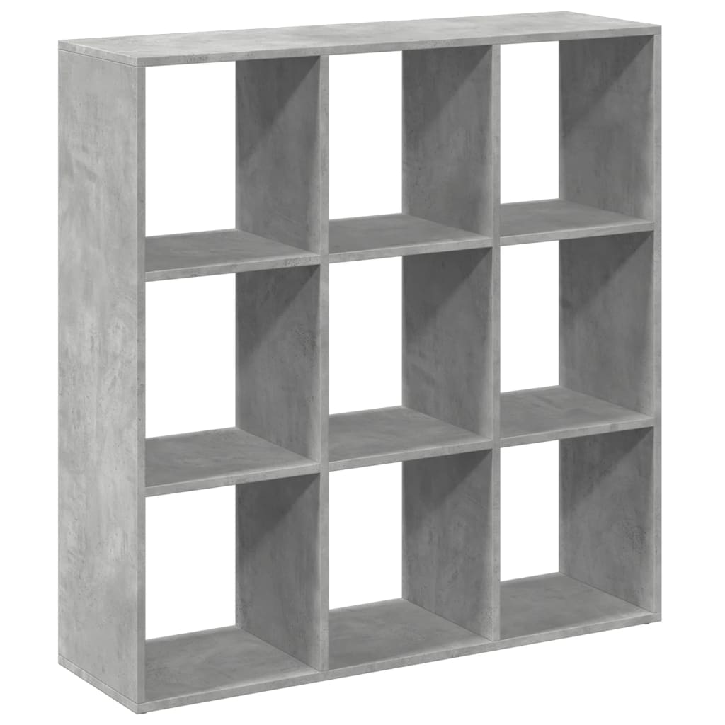 Room Divider Bookcase Concrete Grey 102x29x103,5 cm Engineered Wood