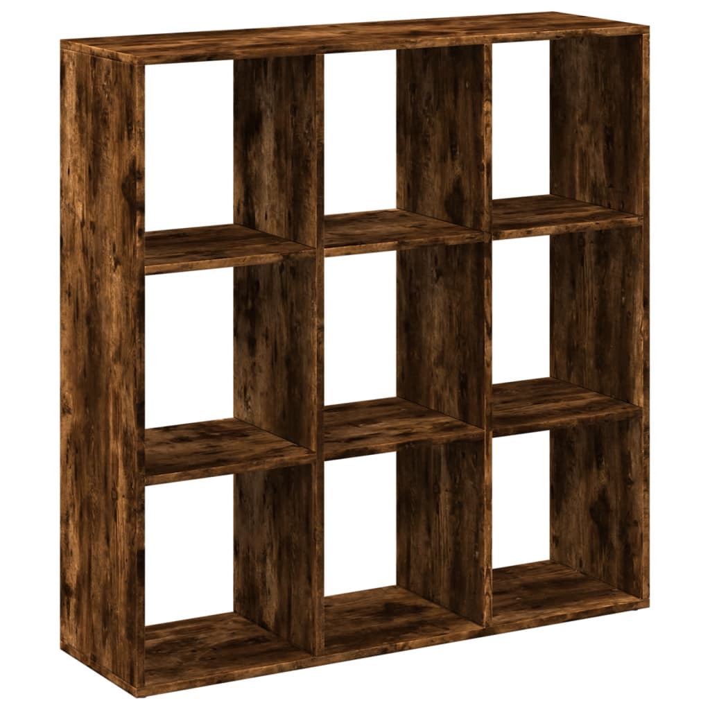 Room Divider Bookcase Smoked Oak 102x29x103,5 cm Engineered Wood