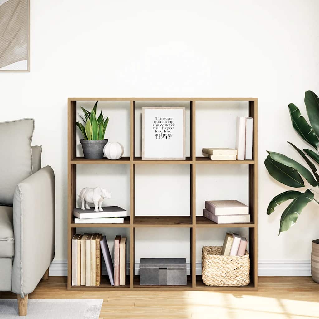Room Divider Bookcase Artisan Oak 102x29x103,5 cm Engineered Wood