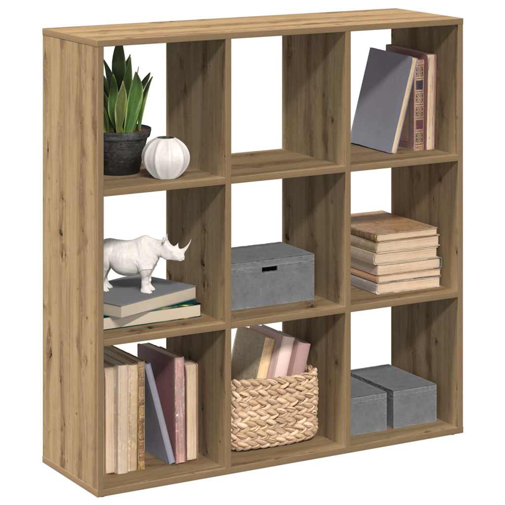 Room Divider Bookcase Artisan Oak 102x29x103,5 cm Engineered Wood