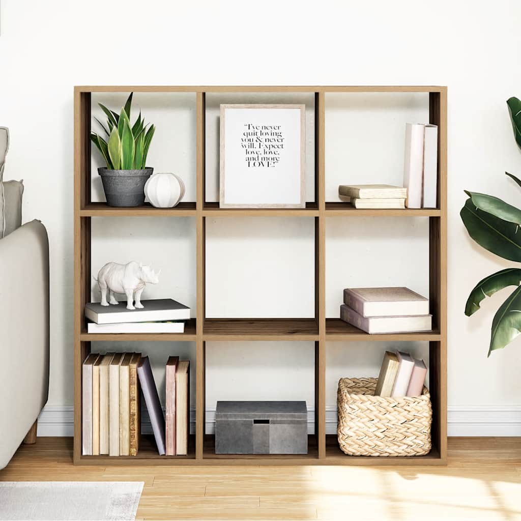Room Divider Bookcase Artisan Oak 102x29x103,5 cm Engineered Wood