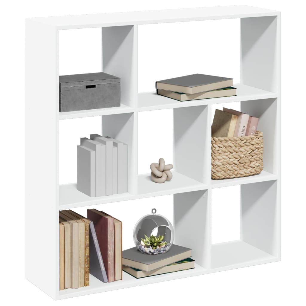 Room Divider Bookcase White 102x29x103,5 cm Engineered Wood