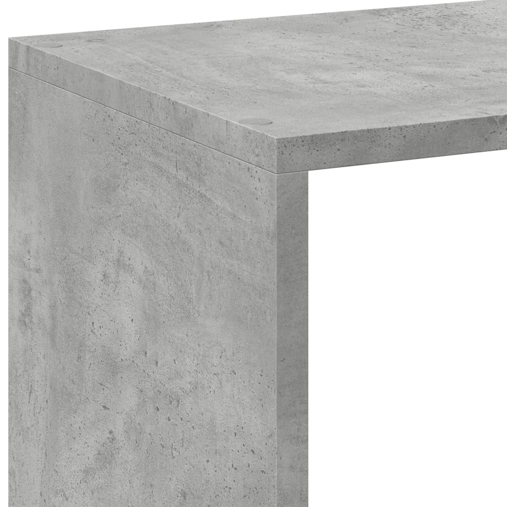 Room Divider Bookcase Concrete Grey 102x29x103,5 cm Engineered Wood
