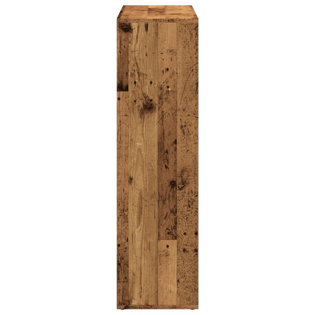 Room Divider Bookcase Old Wood 102x29x103,5 cm Engineered Wood