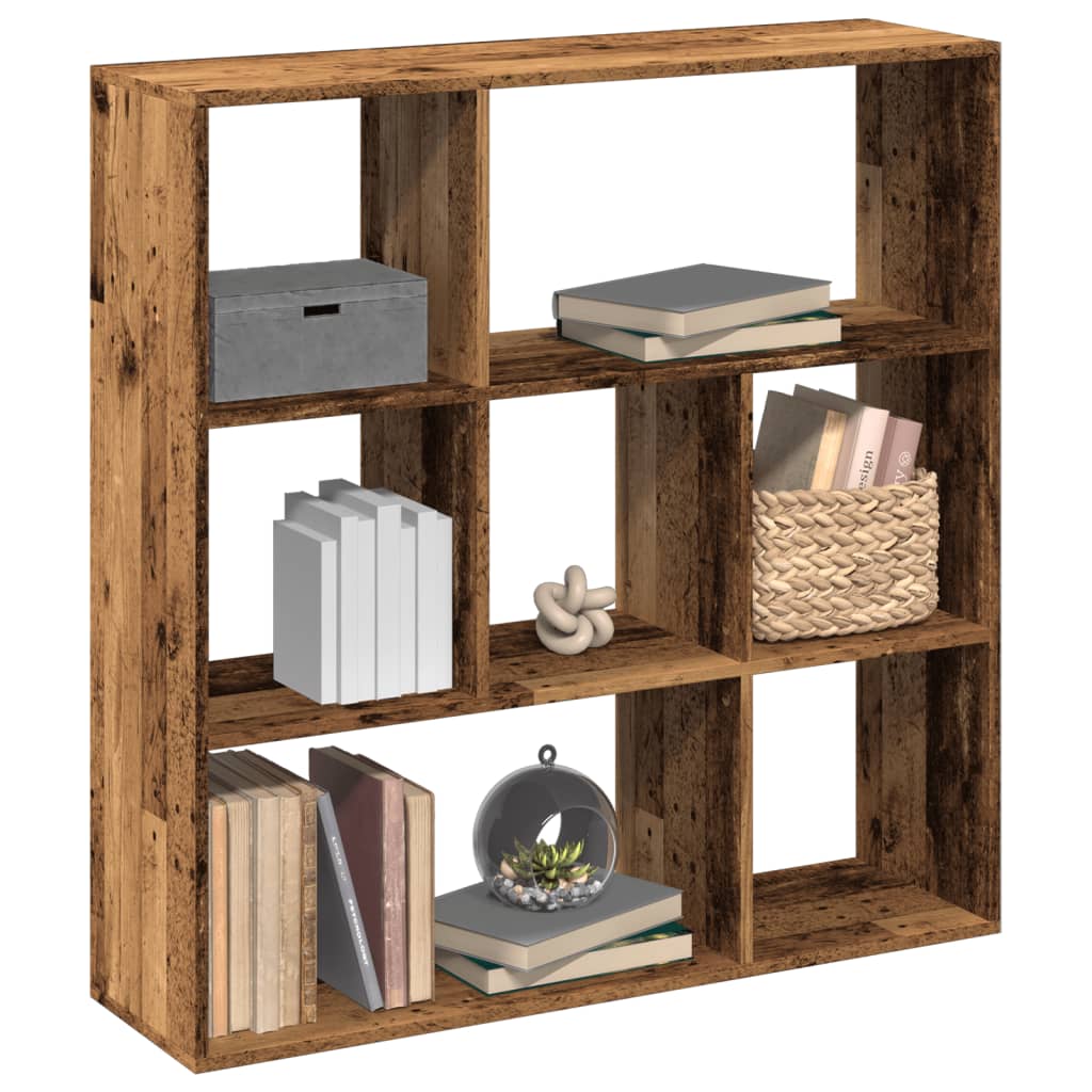 Room Divider Bookcase Old Wood 102x29x103,5 cm Engineered Wood