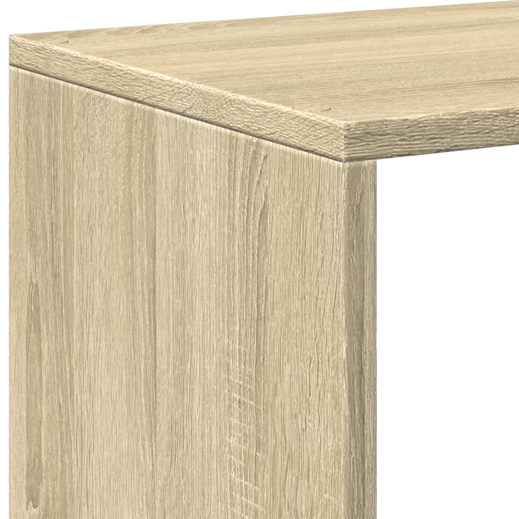 Room Divider Bookcase Sonoma Oak 67x25x161,5 cm Engineered Wood