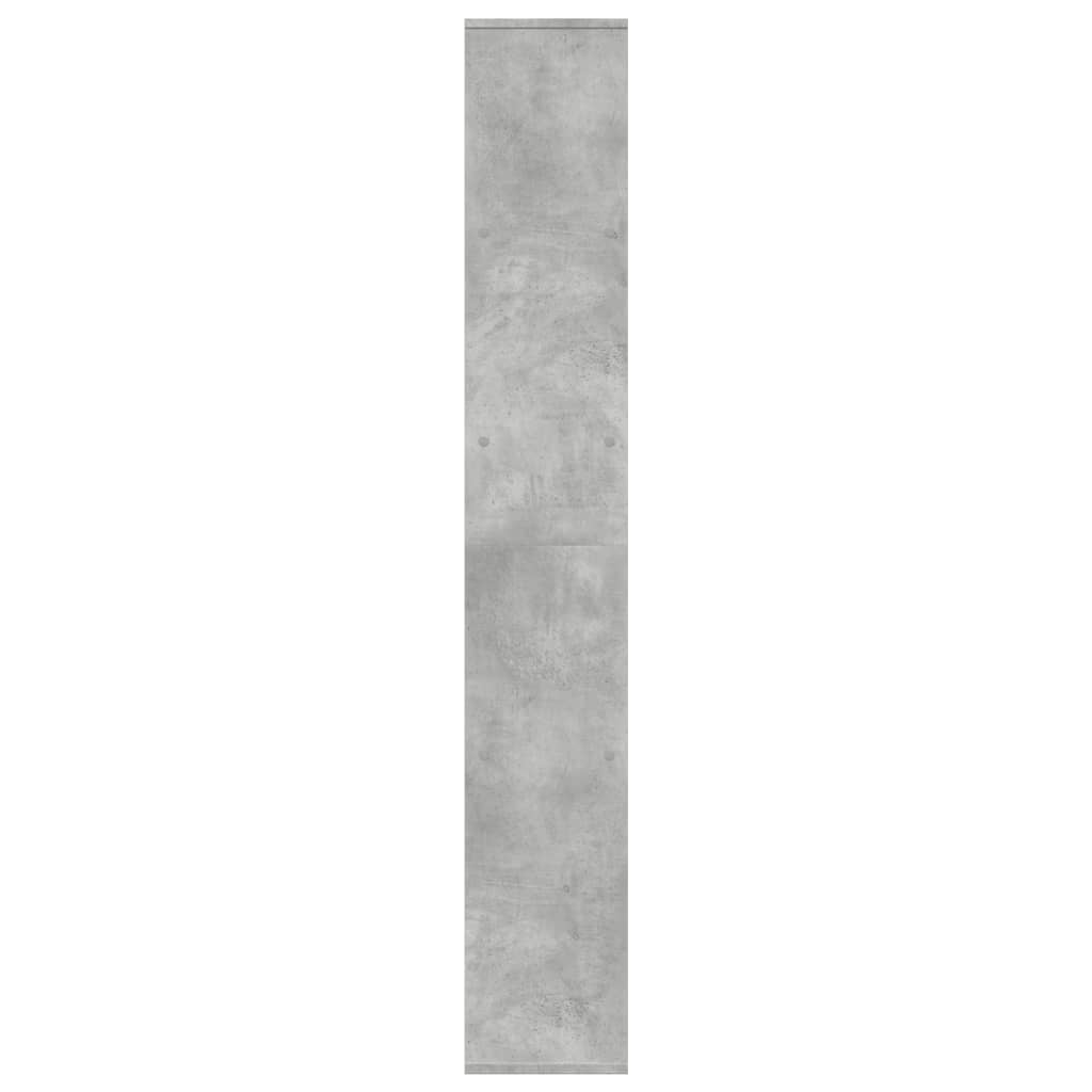 Room Divider Bookcase Concrete Grey 67x25x161.5 cm