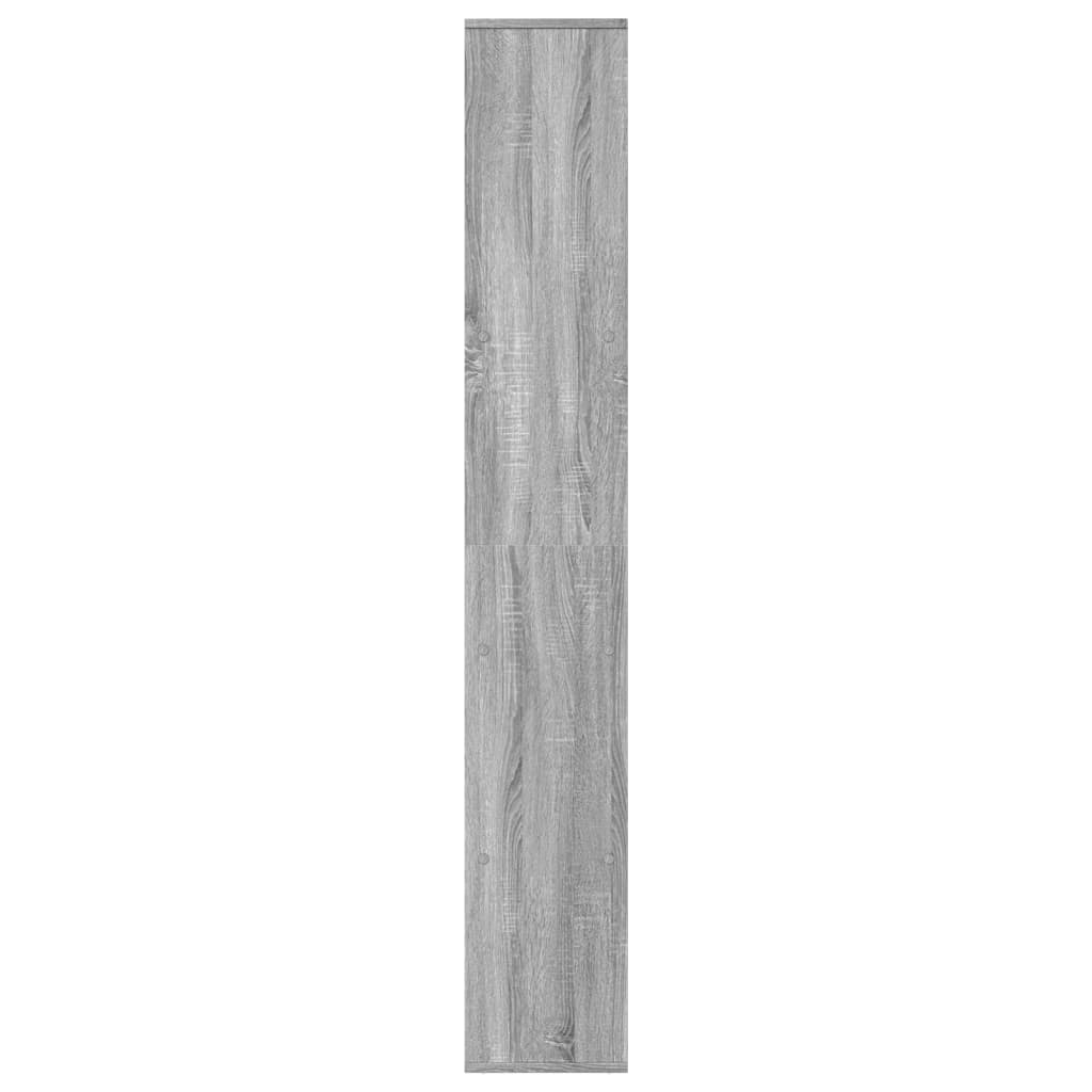 Room Divider Bookcase Grey Sonoma 67x25x161.5cm Engineered Wood