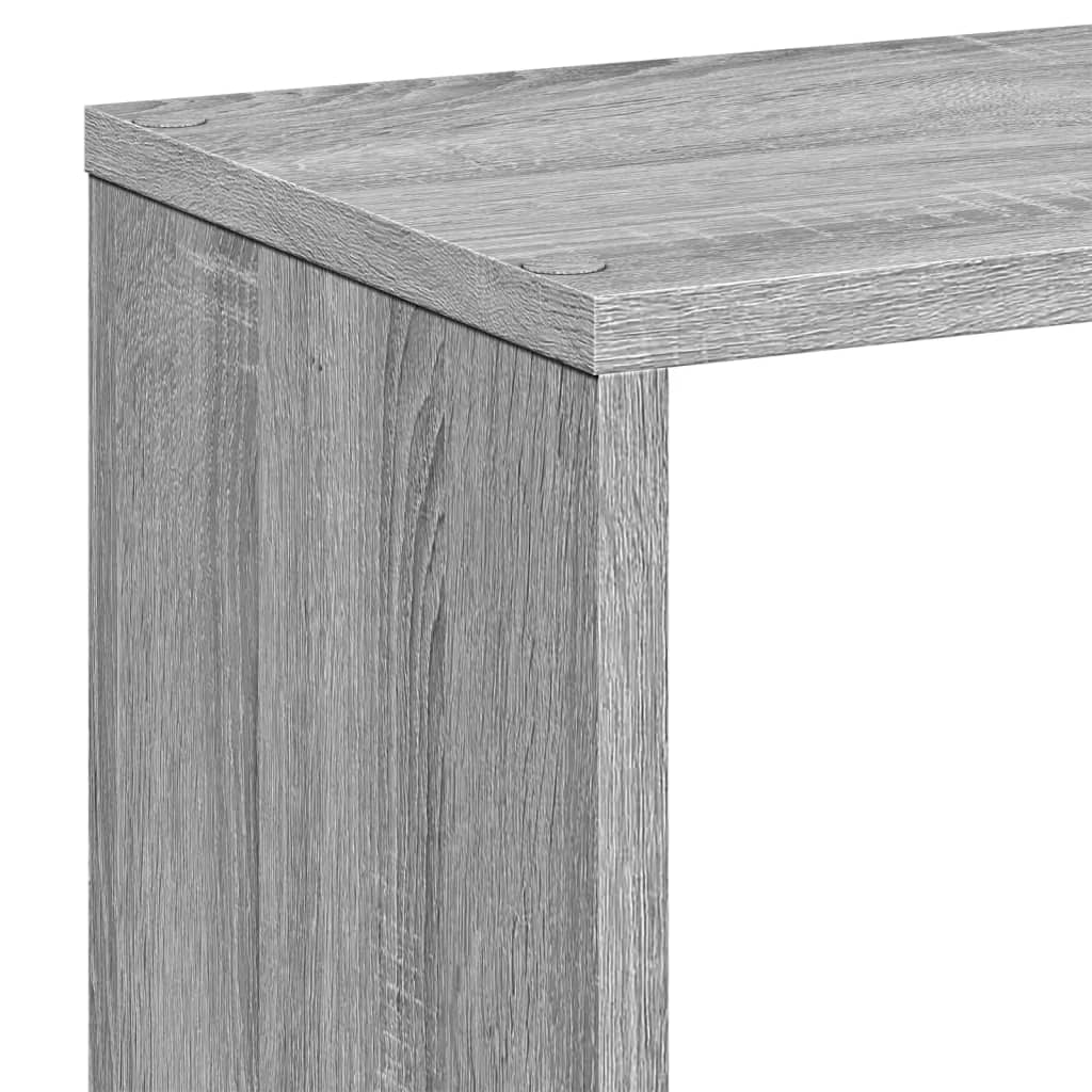 Room Divider Bookcase Grey Sonoma 67x25x161.5cm Engineered Wood