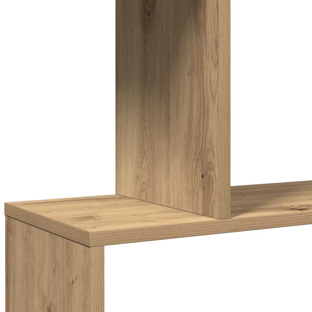Room Divider Bookcase 6-Tier Artisan Oak 70x24x193 cm Engineered Wood