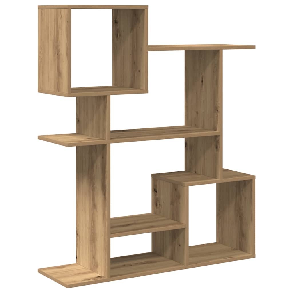 Room Divider Bookcase Artisan Oak 92x29x112 cm Engineered Wood
