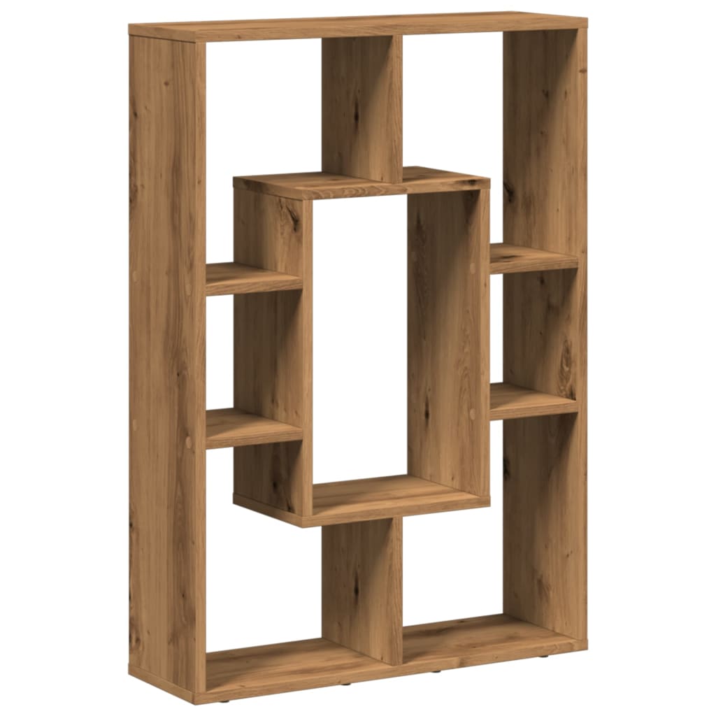 vidaXL Bookcase Artisian Oak 63x20x90 cm Engineered Wood