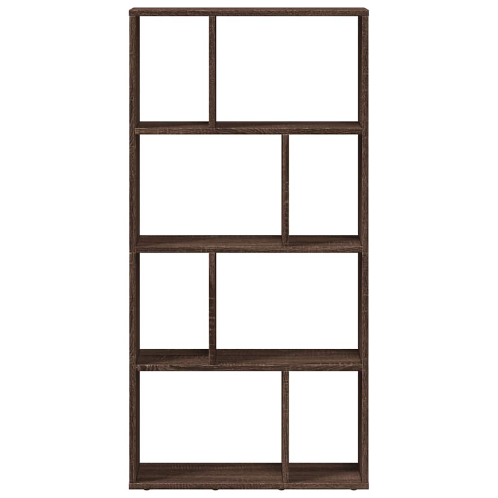 Bookcase Brown Oak 60x20x120,5 cm Engineered Wood