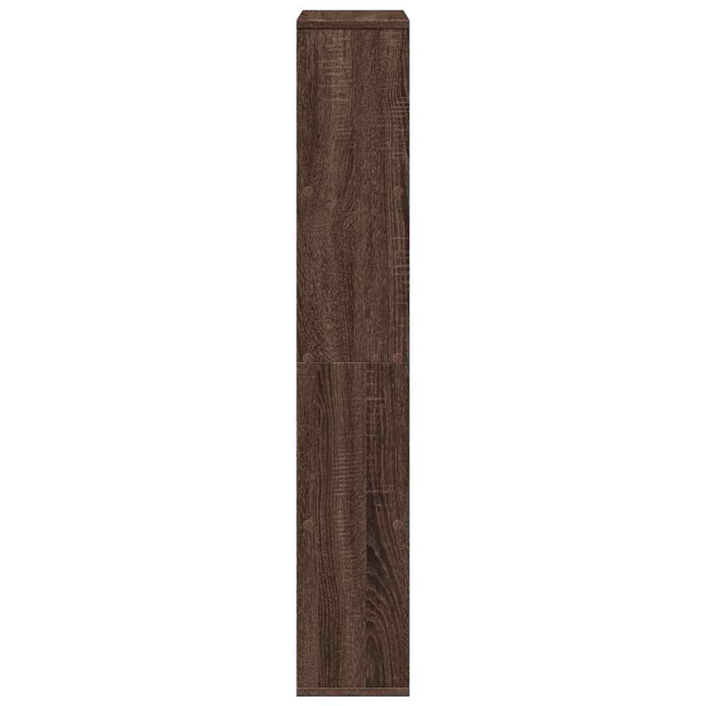 Bookcase Brown Oak 60x20x120,5 cm Engineered Wood