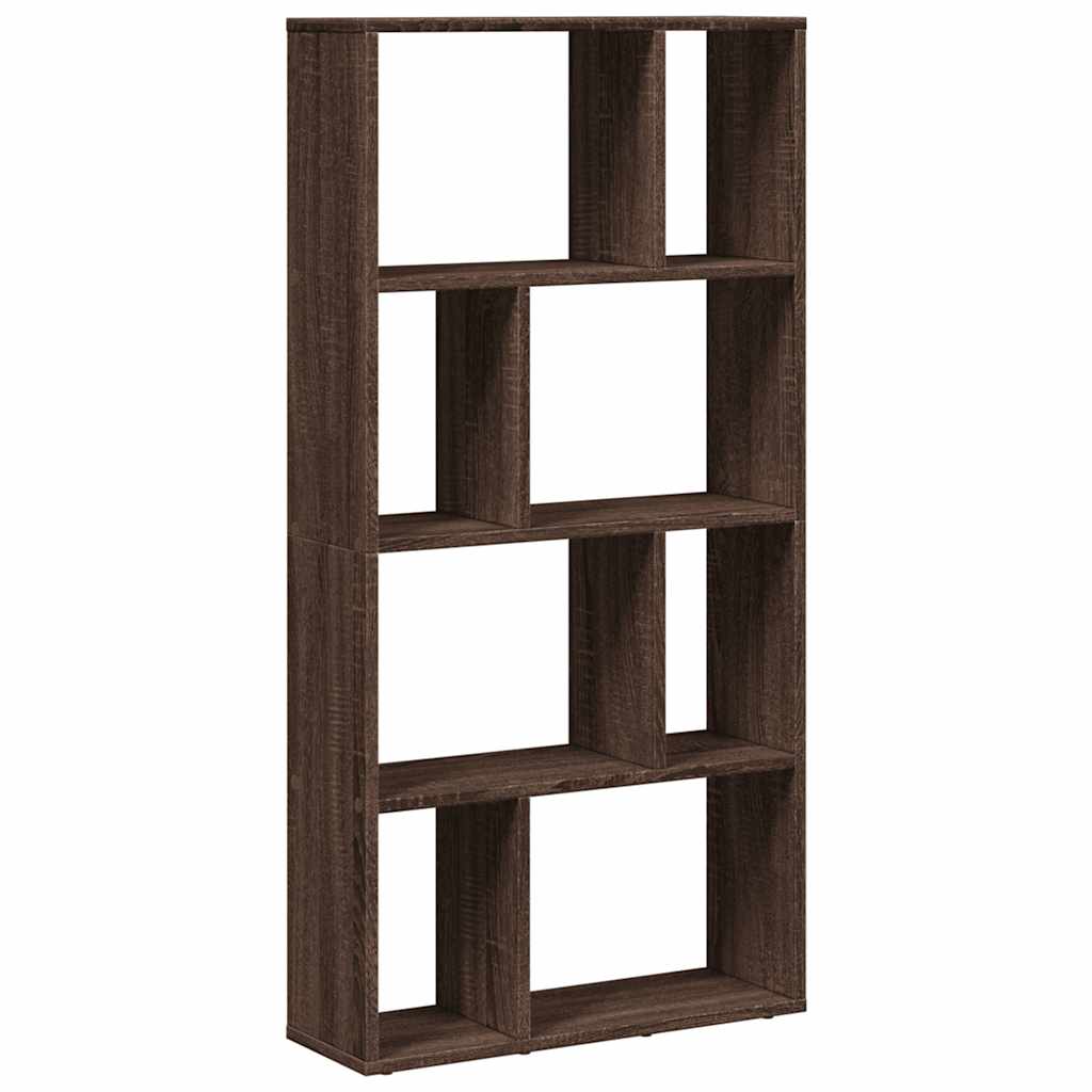 Bookcase Brown Oak 60x20x120,5 cm Engineered Wood