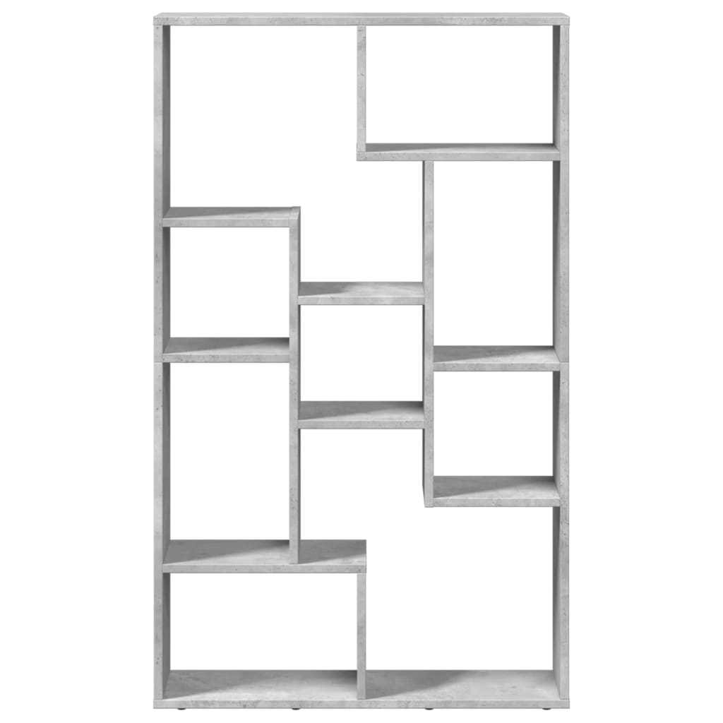 vidaXL Bookcase Concrete Grey 72x20x120 cm Engineered Wood