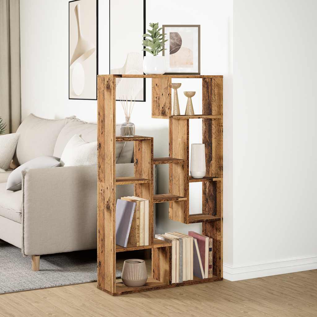 Bookcase Old Wood 72x20x120,5 cm Engineered Wood