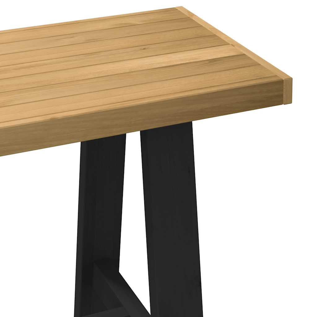 vidaXL Desk NOAIN A-Shaped Legs 120x50x75 cm Solid Wood Pine