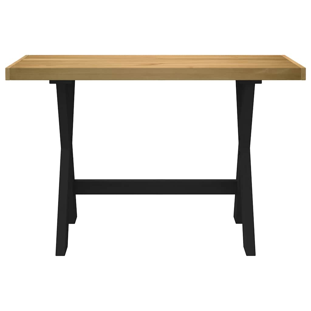 vidaXL Desk NOAIN X-Shaped Legs 120x50x75 cm Solid Wood Pine