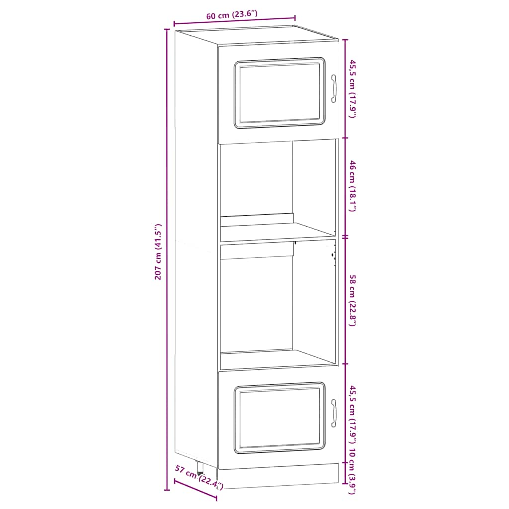 vidaXL 7 Piece Kitchen Cabinet Set Kalmar High Gloss White Engineered Wood